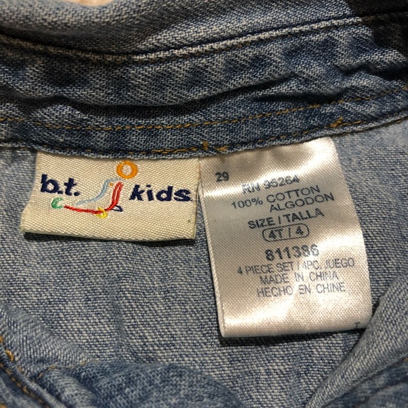 B.T. Kids 4T Denim Button Up - Picture 3 of 3